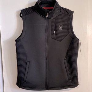 Mens Spyder Zip Up Vest Size Large NWT